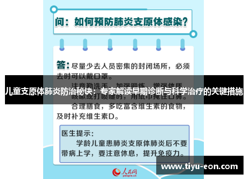 儿童支原体肺炎防治秘诀：专家解读早期诊断与科学治疗的关键措施
